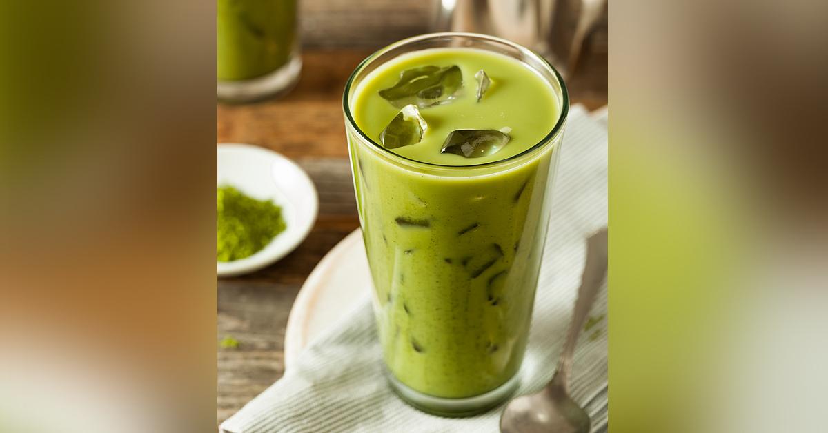 unleash the stress busting samurai tribes cbd iced matcha tea latte