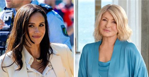 Split photo of Meghan Markle and Martha Stewart
