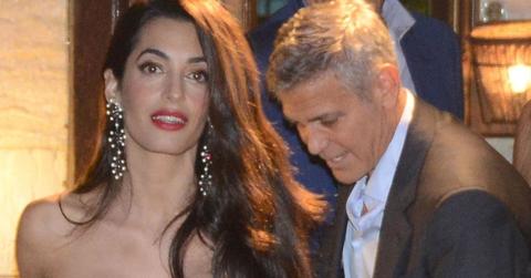 //george clooney and amal dine out with matt damon and luciana barroso in italy pp