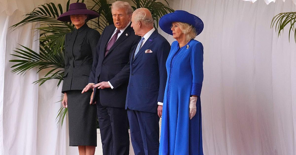 Photo of Melania Trump, Donald Trump, King Charles, Camilla