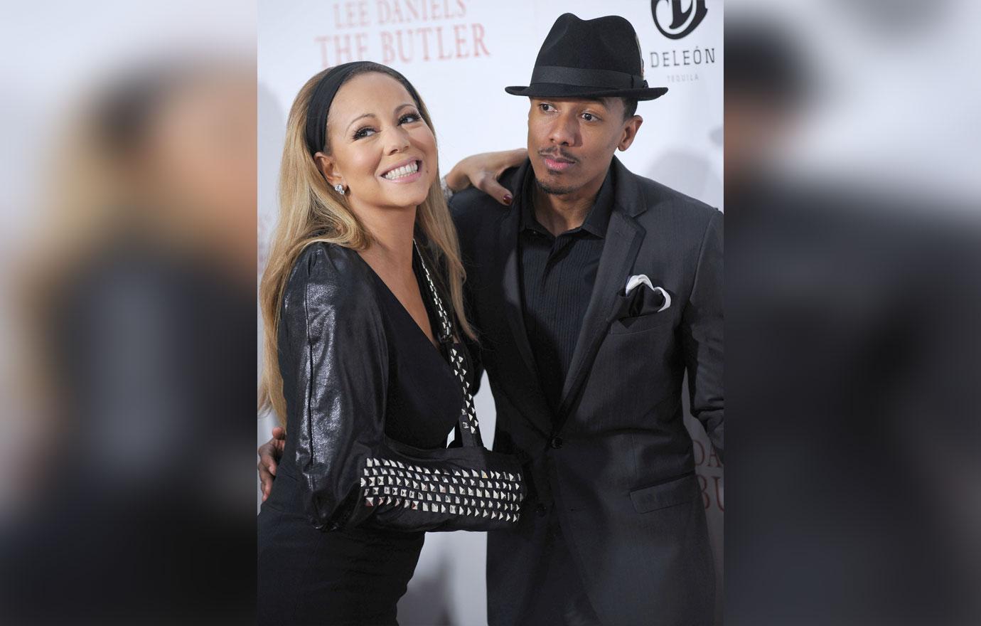 mariah carey checks interviewer kevin frazier nick cannon step children divorce