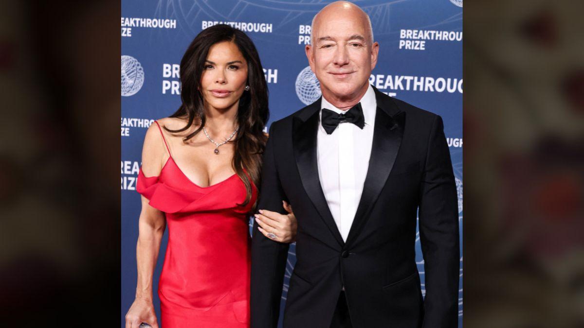 Photo of Lauren Sánchez and Jeff Bezos