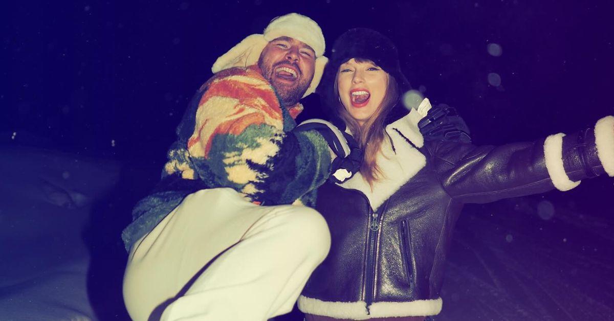 Photo of Travis Kelce and Taylor Swift