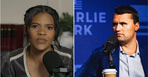 Composite photo of Candace Owens and Charlie Kirk