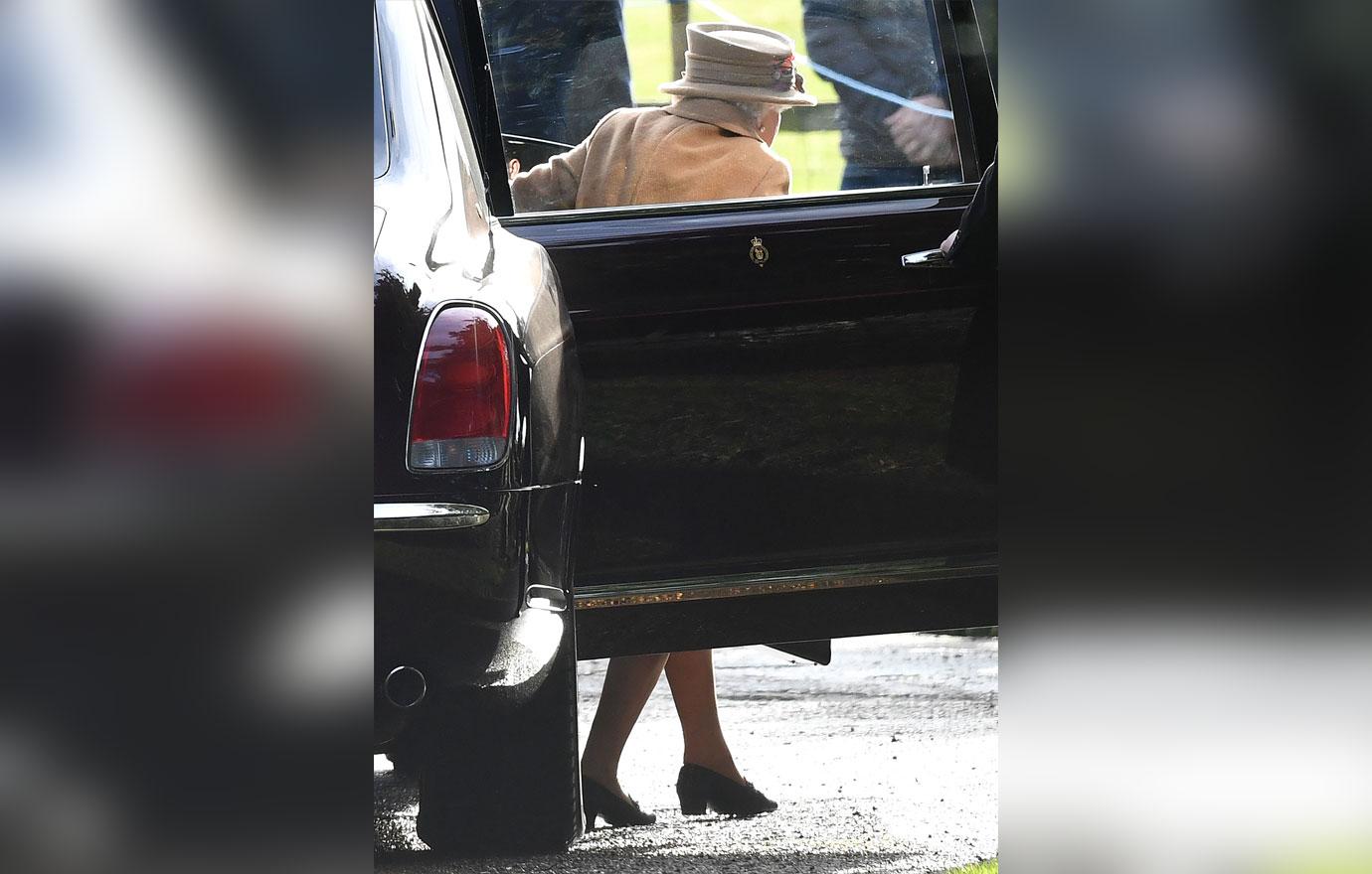 Angry Queen Elizabeth Goes To Church Amid Megxit