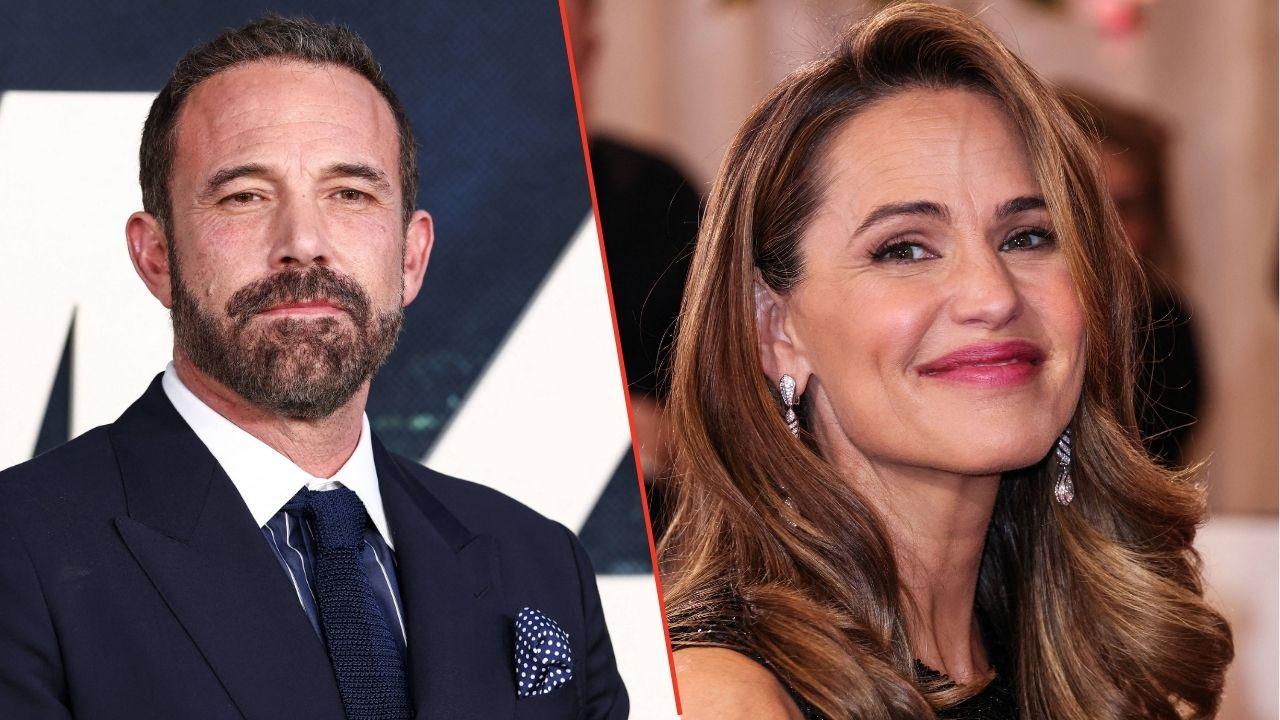 Split photos of Ben Affleck and Jennifer Garner
