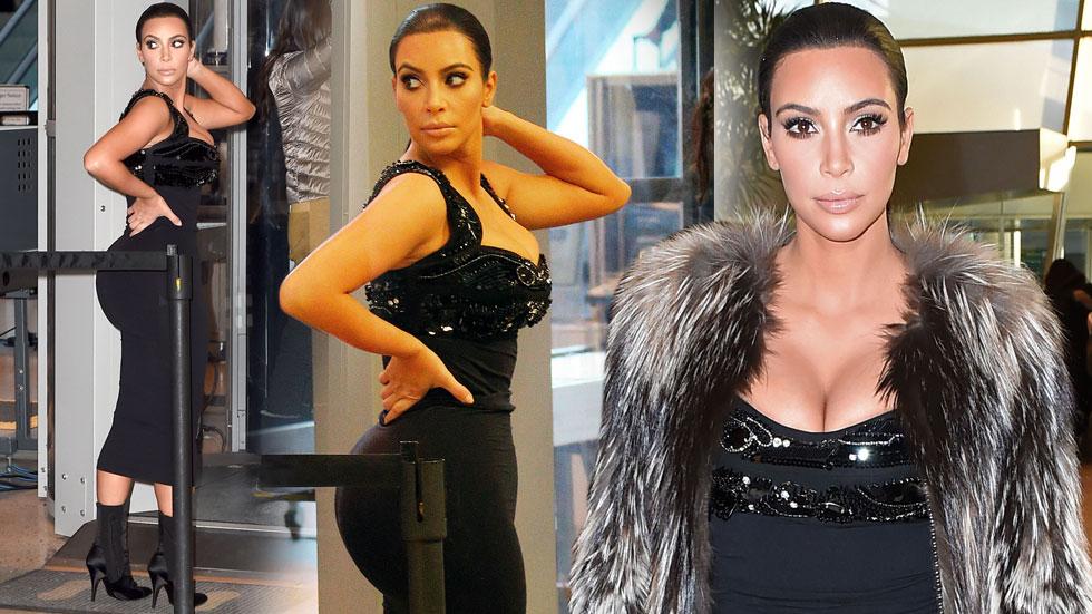 Kim Kardashian Airport Cleavage Body Scanner