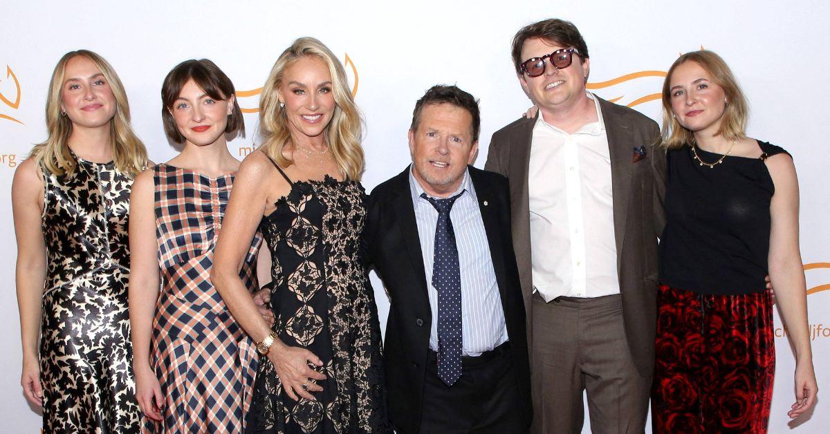 picture of Michael J Fox and his family