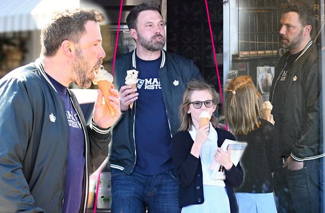 //ben affleck rehab kids ice cream pp