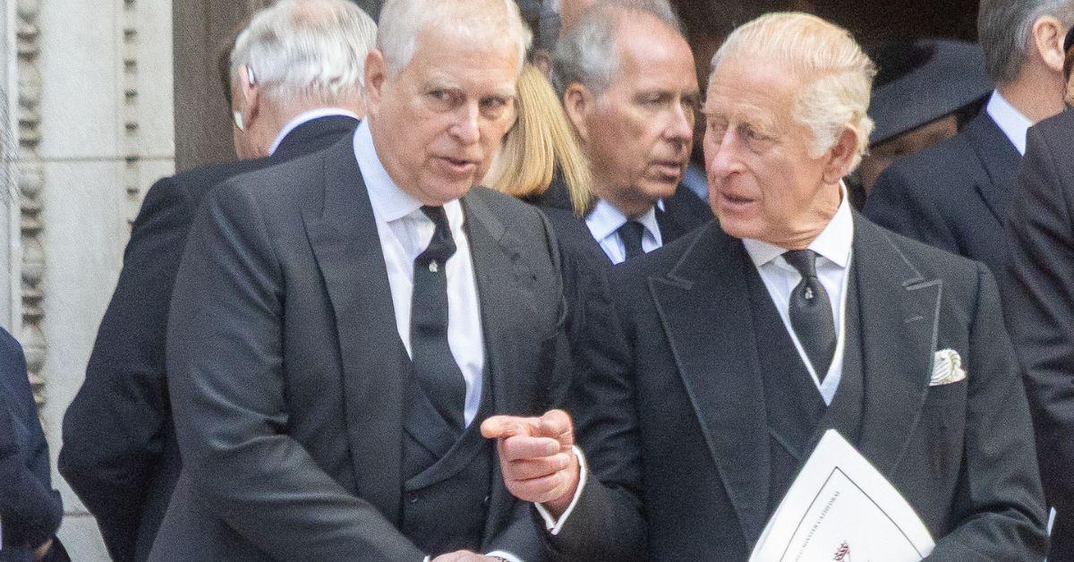 Photo of King Charles and Andrew Windsor