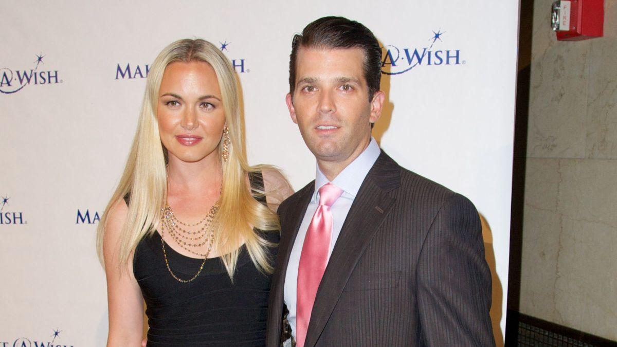 A photo of Vanessa Trump and Donald Trump Jr.